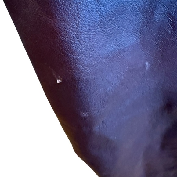 Marc New York Andrew Marc brown 100% leather jacket Moto Size L - Picture 16 of 16